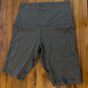 Lululemon Align Super High-Rise Short 10” length, graphite grey, size 10